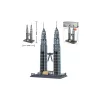 WANGE 5213 - Petronas tornyok Kuala Lumpur – Malájzia építőjáték - 100% kompatibilis minden más kedvelt márkával