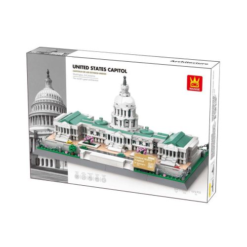 WANGE 5235 - USA Capitolium, Washington D.C. - Amerika építőjáték - 100% kompatibilis minden más kedvelt márkával