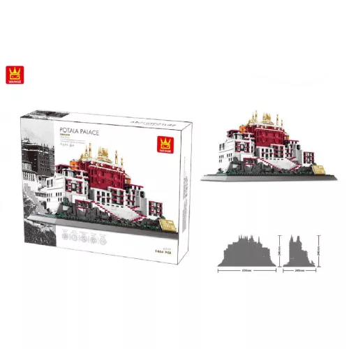 WANGE 6217 - Tibeti Potala palota – Kína építőjáték - 100% kompatibilis minden más kedvelt márkával