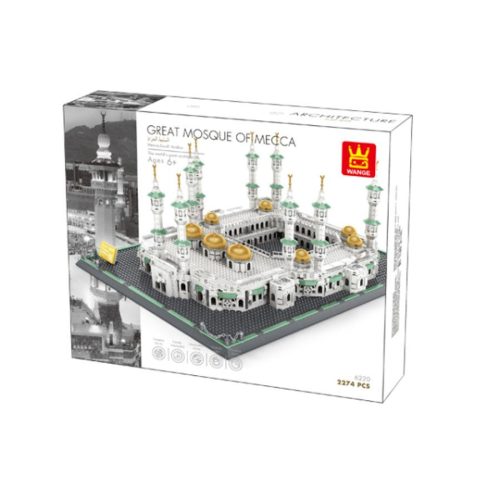 WANGE 6220 - Mekkai Nagymecset Masjid al-Haram – Szaudi-Arábia építőjáték - 100% kompatibilis minden más kedvelt márkával