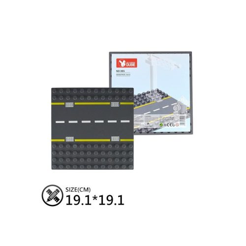 WANGE® 905 | építőjáték alaplap nagy méretű kockákhoz - 100% kompatibilis minden más kedvelt márka nagy méretű kockáival | 12x12 - egyenes út