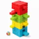 Jenga 54 db-os (színes)