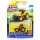Fém mini traktor - sárga