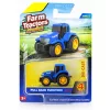 Fém mini traktor - kék