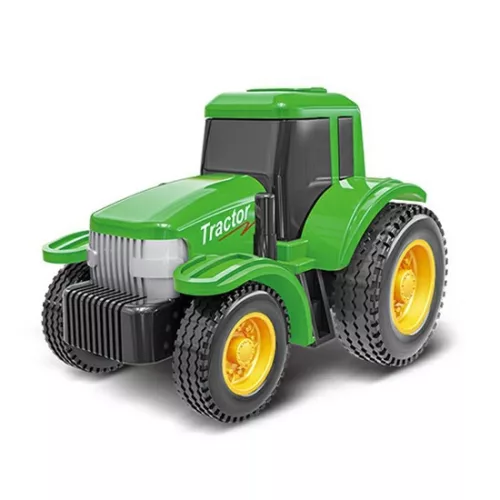 Fém mini traktor - zöld