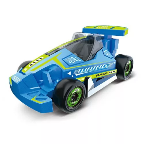 Fém F1 autó - kék