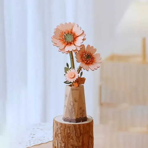 Rowood 3D fa puzzle virág - Gerbera