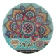 Gyémántfestés vászonra, mandala (kék)