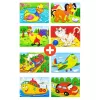 4 db 12 db-os puzzle dobozban (kacsás + repülős)