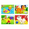4 db 12 db-os puzzle dobozban (kacsás + repülős)