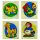 3 részes puzzle kirakó (kutya, kakas, ló, kislány)
