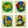 3 részes puzzle kirakó (kutya, kakas, ló, kislány)