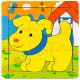 Puzzle 9 db-os (kutyás)