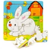 Puzzle 9 db-os (nyuszis)