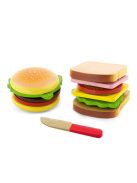 Játék szendvics és hamburger