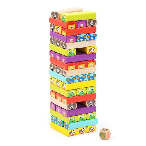Leboruló torony (állatos) - jenga