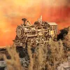 ROKR 3D fa puzzle – Rugós gőzmozdony