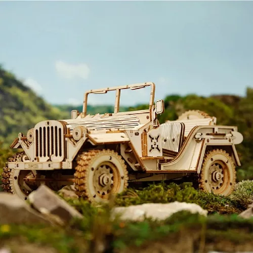 ROKR 3D fa puzzle - Katonai terepjáró