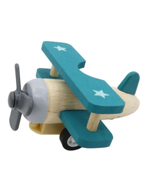 Lendkerekes mini repülő (natúr-kék)