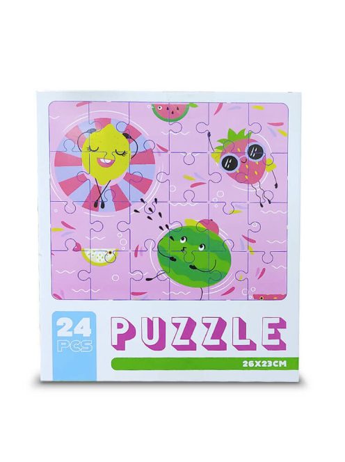 Papír Puzzle 24db-os (úszó gyümölcsök)