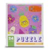 Papír Puzzle 24db-os (mosolygós gyümölcsök)