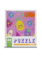 Papír Puzzle 24db-os (mosolygós gyümölcsök)