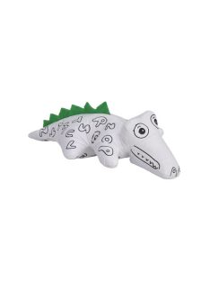 Színezhető állatfigura, filctollakkal (krokodil, kicsi)