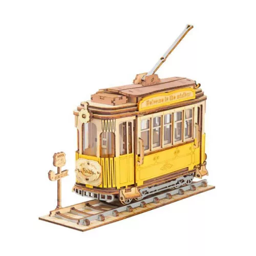 Rolife 3D fa puzzle - Klasszikus villamos