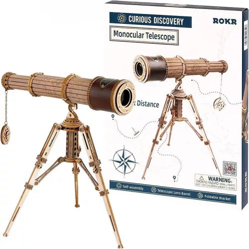 ROKR 3D fa puzzle – Egyszemes távcső