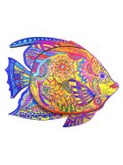Fa puzzle, színes A3 méretű (hal)