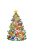 Fa puzzle, színes A4 méretű (karácsonyfa)