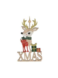   Karácsonyi dekorációs figura (balra néző rénszarvas XMAS felirattal)