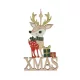 Karácsonyi dekorációs figura (balra néző rénszarvas XMAS felirattal)