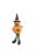 Halloween dekorációs figura (narancssárga tök, pókkal a hasán)