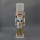 Diótörő (fehér-arany, puskával, 25 cm-es)