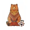Fa puzzle, színes A4 méretű 150 db-os (medve)