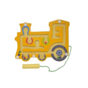 Mágneses golyóvezető - sárga vonat