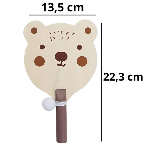 Fa ügyességi labdaütögető - maci