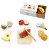 Szeletelhető gyümölcsök vágódeszkával