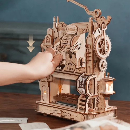 ROKR 3D fa puzzle – Klasszikus nyomdagép