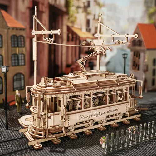 ROKR 3D fa puzzle – Klasszikus városi villamos