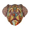 Fa puzzle, színes A4 méretű (kutya)