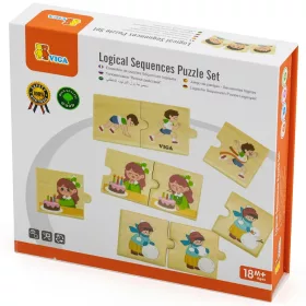 Készségfejlesztő puzzle - logikai sorozat