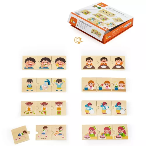 Készségfejlesztő puzzle - logikai sorozat