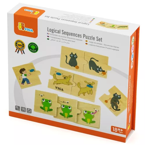 Készségfejlesztő puzzle - állatok és a természet