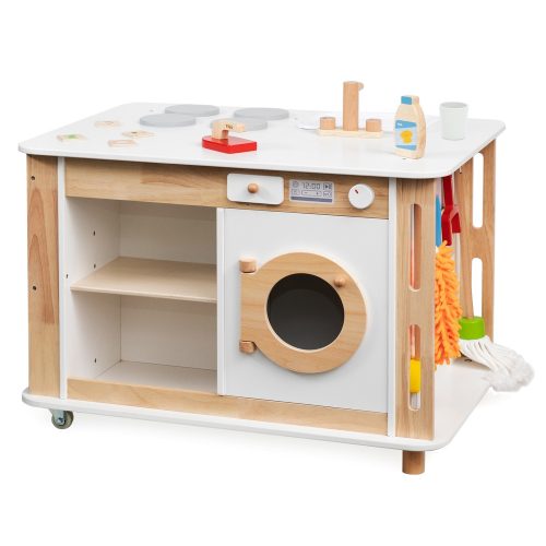 Játékkonyha - 4 oldalas, fehér (V)