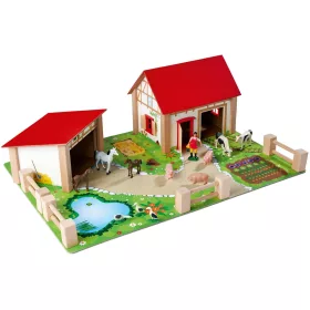 Eichhorn Farm szett (tóval) építőjáték