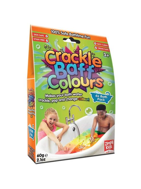 Crackle Baff Colours - pattogó színes fürdőpor, 60 g-os