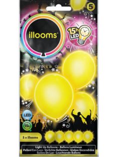 Illooms LED lufi - Sárga színű 5 db-os
