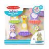 Melissa & Doug Fa készségfejlesztő játék, Óriás puzzle, hintázó vadállatok